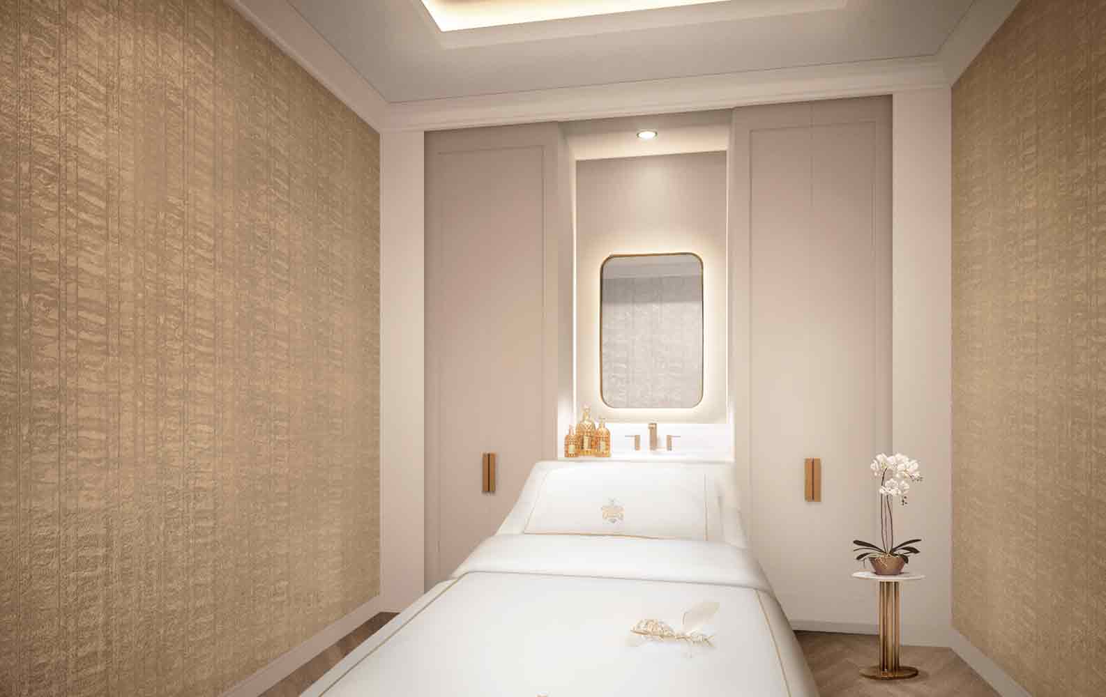 GUERLAIN wellness spa treatment room.