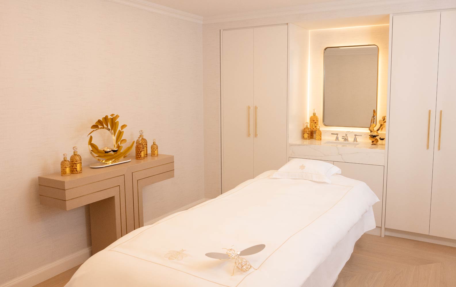 GUERLAIN wellness spa treatment room.